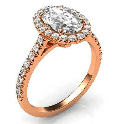 Engagement ring with Halo